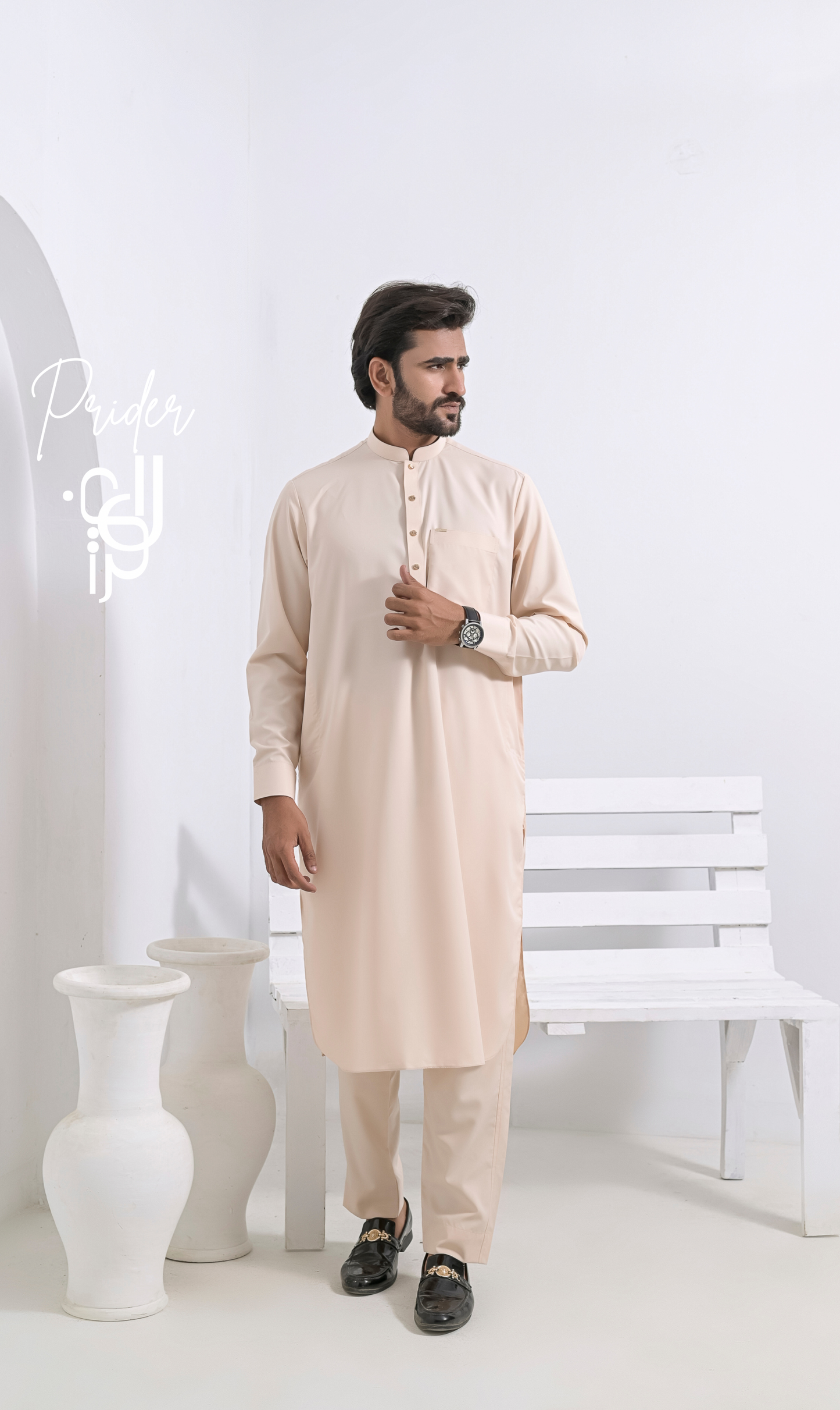 Kurta Pajama (Adeeb Series) Light Pink