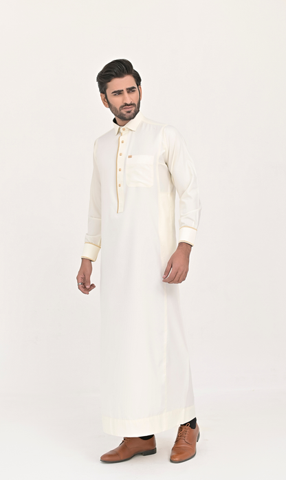 Festive Saudi Jubba | Thobe (Abdal)