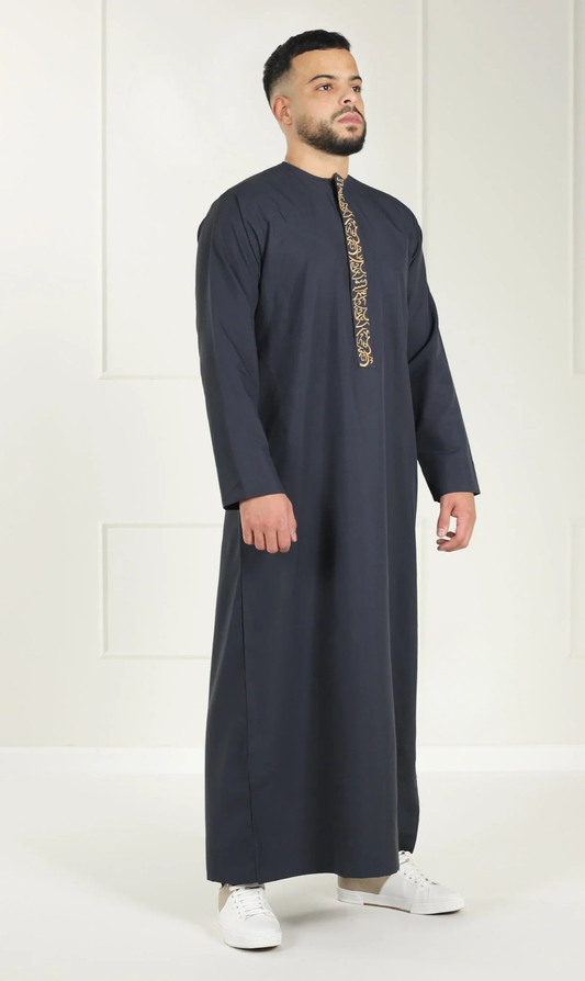 Caligraphy Emirati Jubba | Kandura Designer