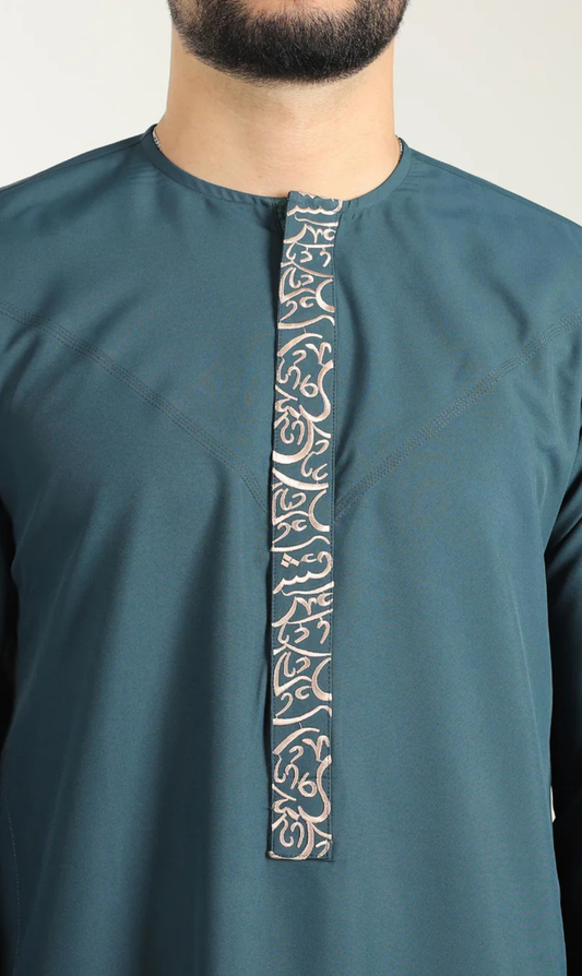Caligraphy Emirati Jubba | Kandura Designer
