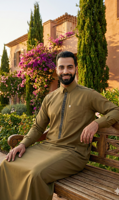 Modern Saudi Jubba | Thobe (Designer)