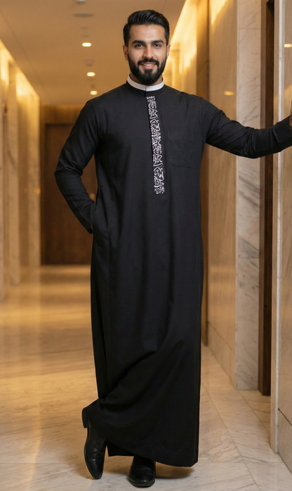 Designer Caligraphy Thobe | Jubba