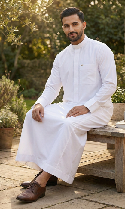 Premium SAUDI THOBE – OffWhite